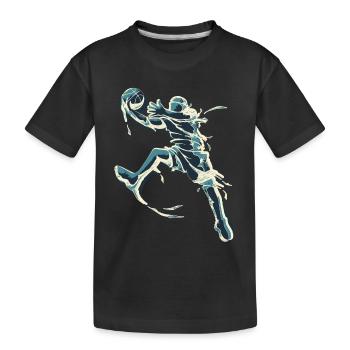Basket - basket-ball en bleu - Jordan - T-shirt bio Premium Enfant - noir - Devant
