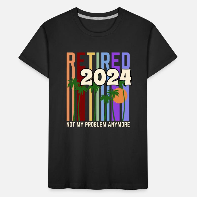 Ritirato nel 2024 non è più un mio problema Maglietta ecologica premium per bambini