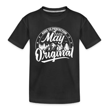 May 2006 Birthday May 2006 Gift May 2006 May - Kids' Premium Organic T-Shirt - black - Front