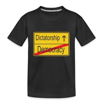 leaving Democracy entering Dictatorship - T-shirt bio Premium Enfant - noir - Devant