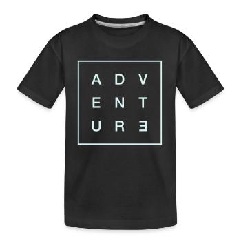 Adventure - Kids' Premium Organic T-Shirt - black - Front