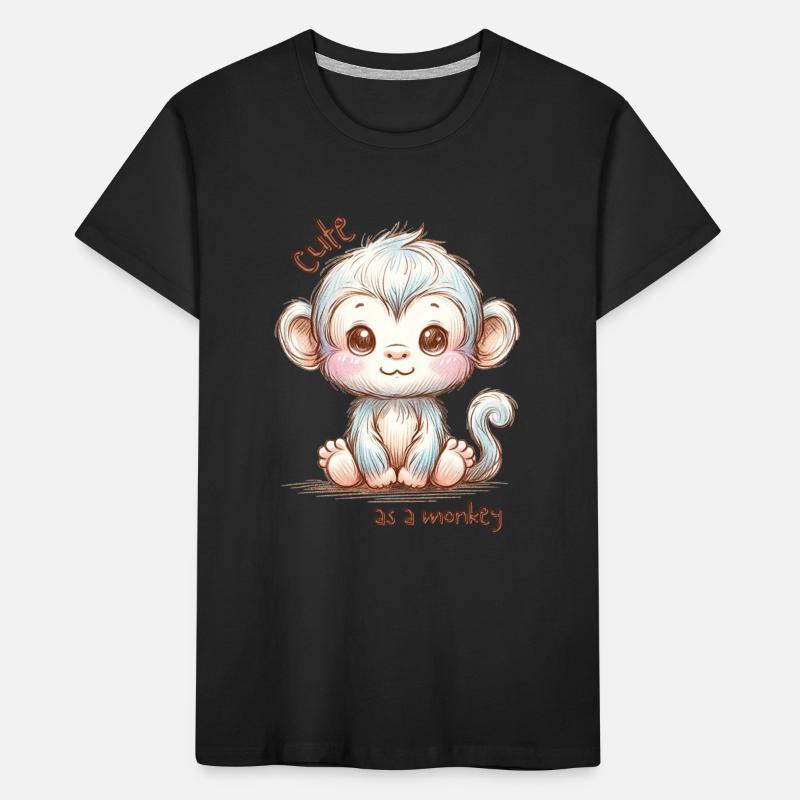 Mignon comme un singe - Singe mignon, Singe mignon T-shirt bio Premium Enfant