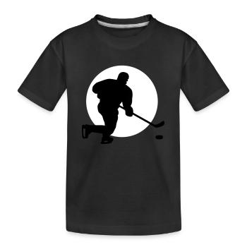 eishockey_b_2c - T-shirt bio Premium Enfant - noir - Devant