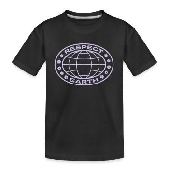 Respectez la Terre - T-shirt bio Premium Enfant - noir - Devant