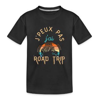 J peux pas j ai Road trip Vintage - T-shirt bio Premium Enfant - noir - Devant