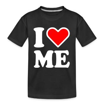 I love me - Kinder Premium Bio T-Shirt - Schwarz - Vorne