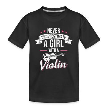 Violoniste Violoniste Violoniste Violoniste - T-shirt bio Premium Enfant - noir - Devant