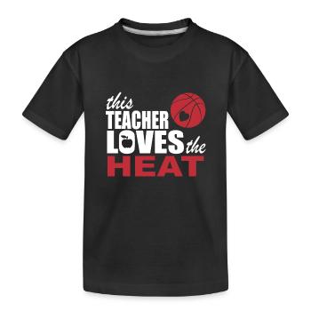 ce professeur aime la chaleur - T-shirt bio Premium Enfant - noir - Devant