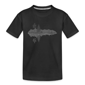 Wildnis ist mein Leben. - Kinder Premium Bio T-Shirt - Schwarz - Vorne