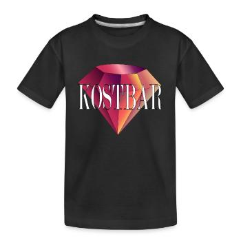 Kostbarer Diamant! - Kinder Premium Bio T-Shirt - Schwarz - Vorne