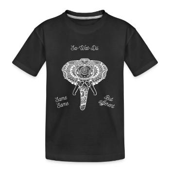 Sa Wat Dii - Same Same but Different Thailand - Kinder Premium Bio T-Shirt - Schwarz - Vorne