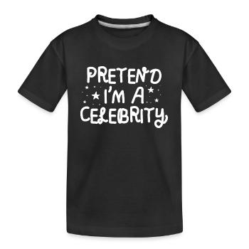 Halloween Pretend I'm A Celebrity - Kids' Premium Organic T-Shirt - black - Front