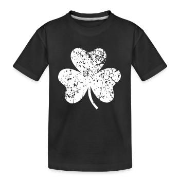 Trèfle - T-shirt bio Premium Enfant - noir - Devant