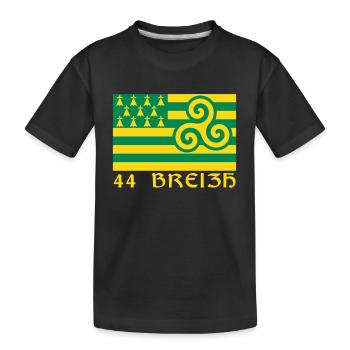 44 Breizh Loire-Atlantique Bretagne - T-shirt bio Premium Enfant - noir - Devant