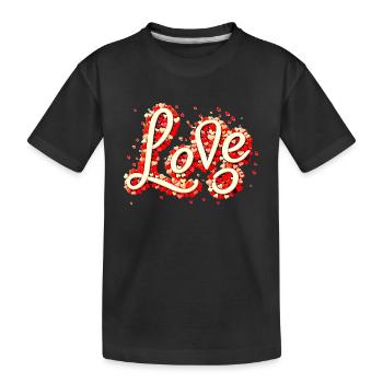 Amour - T-shirt bio Premium Enfant - noir - Devant