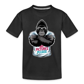 Pas de photos s’il vous plaît - T-shirt bio Premium Enfant - noir - Devant