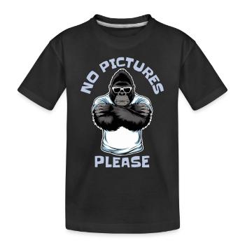 Pas de photos s’il vous plaît - T-shirt bio Premium Enfant - noir - Devant