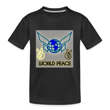 World Peace - Image - 2023 - Kids' Premium Organic T-Shirt - black - Front
