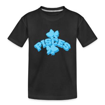 Poissons / Zodiac Poisson - T-shirt bio Premium Enfant - noir - Devant