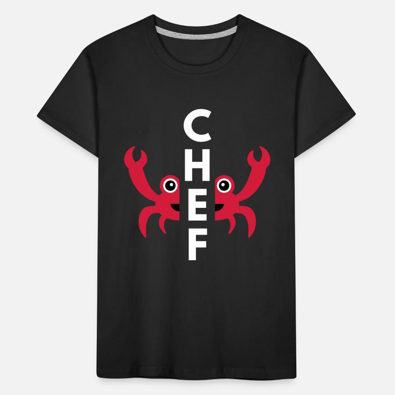 Chef (geteilte Krabbe) Kinder Premium Bio T-Shirt