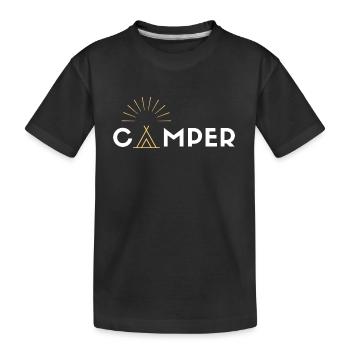 CAMPER - Kinder Premium Bio T-Shirt - Schwarz - Vorne