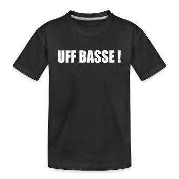 UFFBASSE - Kinder Premium Bio T-Shirt - Schwarz - Vorne