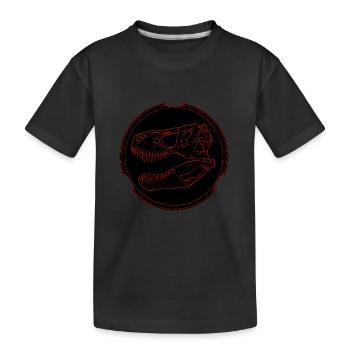 Tyrannosaurus Rex Fossil - Kinder Premium Bio T-Shirt - Schwarz - Vorne
