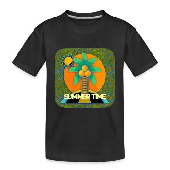 Heure d’été - Club WoW - T-shirt bio Premium Enfant - noir - Devant