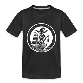Klabautermann – Wächter der Schiffe - Kinder Premium Bio T-Shirt - Schwarz - Vorne