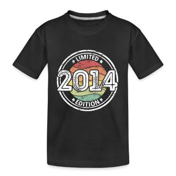 Volume 2014 limited Edition 9th birthday - Kids' Premium Organic T-Shirt - black - Front
