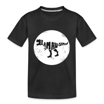 Dinosaur I'm Awesome Style. Earth. World - Kids' Premium Organic T-Shirt - black - Front