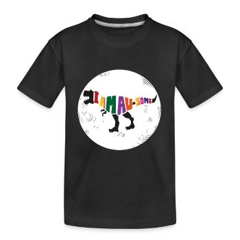 Dinosaure. Je suis un style génial. Animaux. Préhistoire - T-shirt bio Premium Enfant - noir - Devant