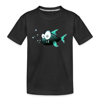 poisson - T-shirt bio Premium Enfant - noir - Devant