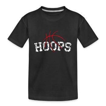 Basketball B-Ball Hoops Sport Geschenkidee - Kinder Premium Bio T-Shirt - Schwarz - Vorne