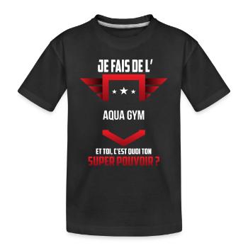 Aqua gym - T-shirt bio Premium Enfant - noir - Devant