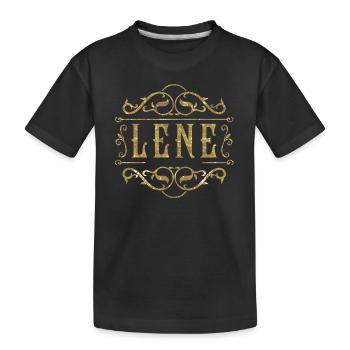 Léne or - T-shirt bio Premium Enfant - noir - Devant
