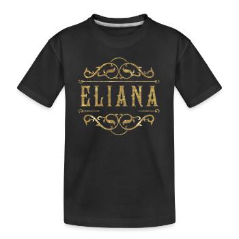 Eliana or - T-shirt bio Premium Enfant - noir - Devant