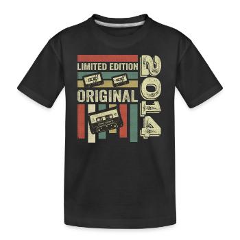 Millésime 2014 - Citation d’anniversaire rétro 2014 - T-shirt bio Premium Enfant - noir - Devant
