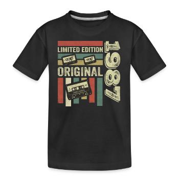 Millésime 1987 - citation d’anniversaire rétro 1987 - T-shirt bio Premium Enfant - noir - Devant