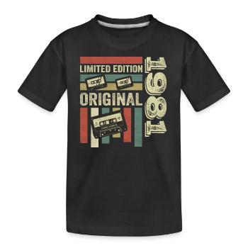 Millésime 1981 - citation d’anniversaire rétro 1981 - T-shirt bio Premium Enfant - noir - Devant