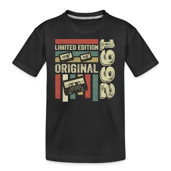 Millésime 1992 - citation d’anniversaire rétro 1992 - T-shirt bio Premium Enfant - noir - Devant