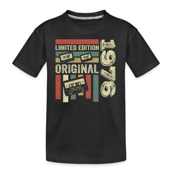 Millésime 1976 - citation d’anniversaire rétro 1976 - T-shirt bio Premium Enfant - noir - Devant