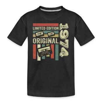 Millésime 1974 - citation d’anniversaire rétro 1974 - T-shirt bio Premium Enfant - noir - Devant