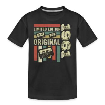 Millésime 1961 - citation d’anniversaire rétro 1961 - T-shirt bio Premium Enfant - noir - Devant