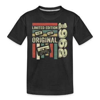 Millésime 1962 - citation d’anniversaire rétro 1962 - T-shirt bio Premium Enfant - noir - Devant