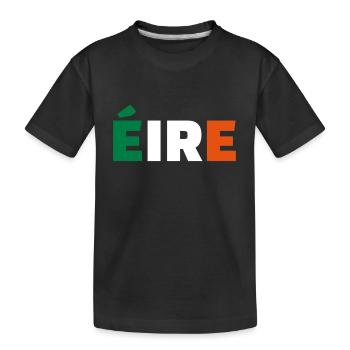 Irland - Kinder Premium Bio T-Shirt - Schwarz - Vorne