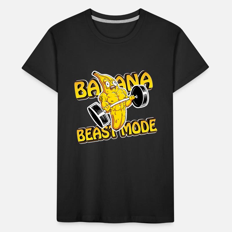 Beast Mode Workout Geschenk Kinder Premium Bio T-Shirt