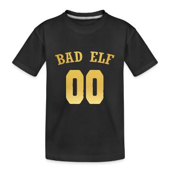 Noël cadeau de Noël lutin de Noël - T-shirt bio Premium Enfant - noir - Devant