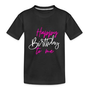 JOYEUX ANNIVERSAIRE À MOI - T-shirt bio Premium Enfant - noir - Devant