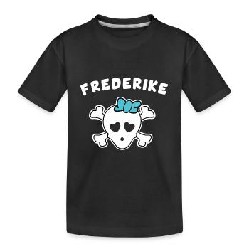Pirate Frederike Design for girls and women - Kids' Premium Organic T-Shirt - black - Front